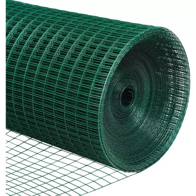 Malla  Soldada Plastificada Pvc Multiuso 1/2x90cm X 30mts