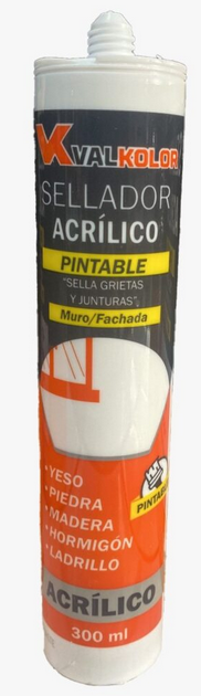 SILICONA SELLADOR ACRILICO PINTABLE